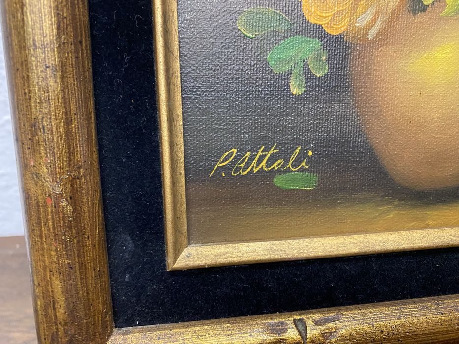 Оригинална маслена картина P Attali Франция 1960 1970