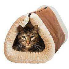 Легло и къщичка тунел за котки и домашни любимци Kitty Shack 2 в 1