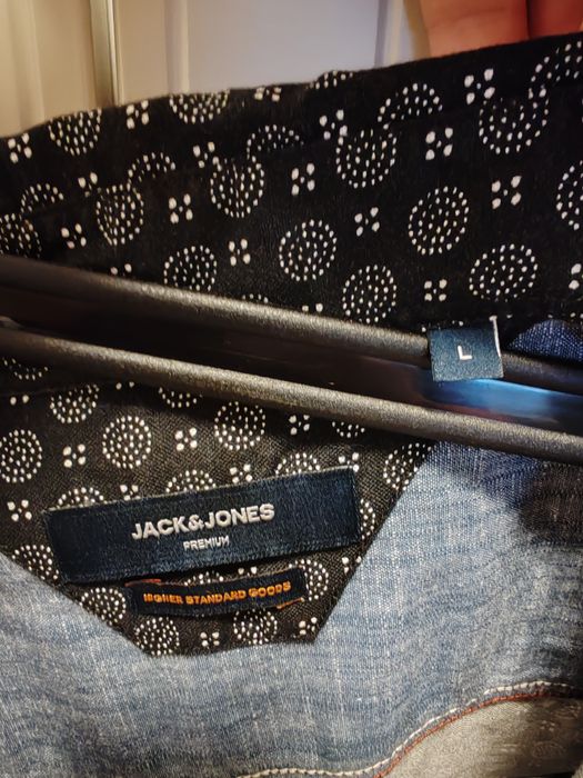 Cămașă Jack & Jones, colecția Premium, neagra, mărimea L slim fit