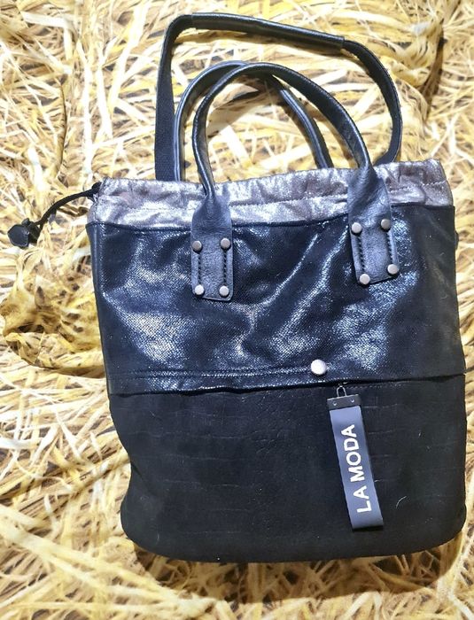 Дамска чанта от изкуствена кожа 3в1 - ръчна,раница и чанта през рамо