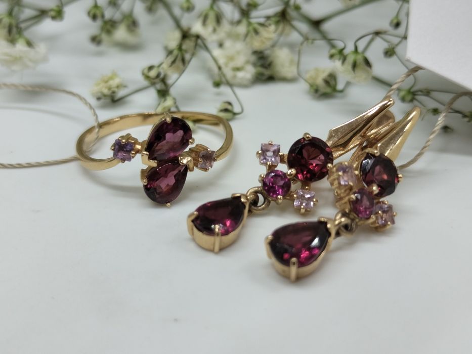 Комплект золото ЖанТаС ломбард Астана