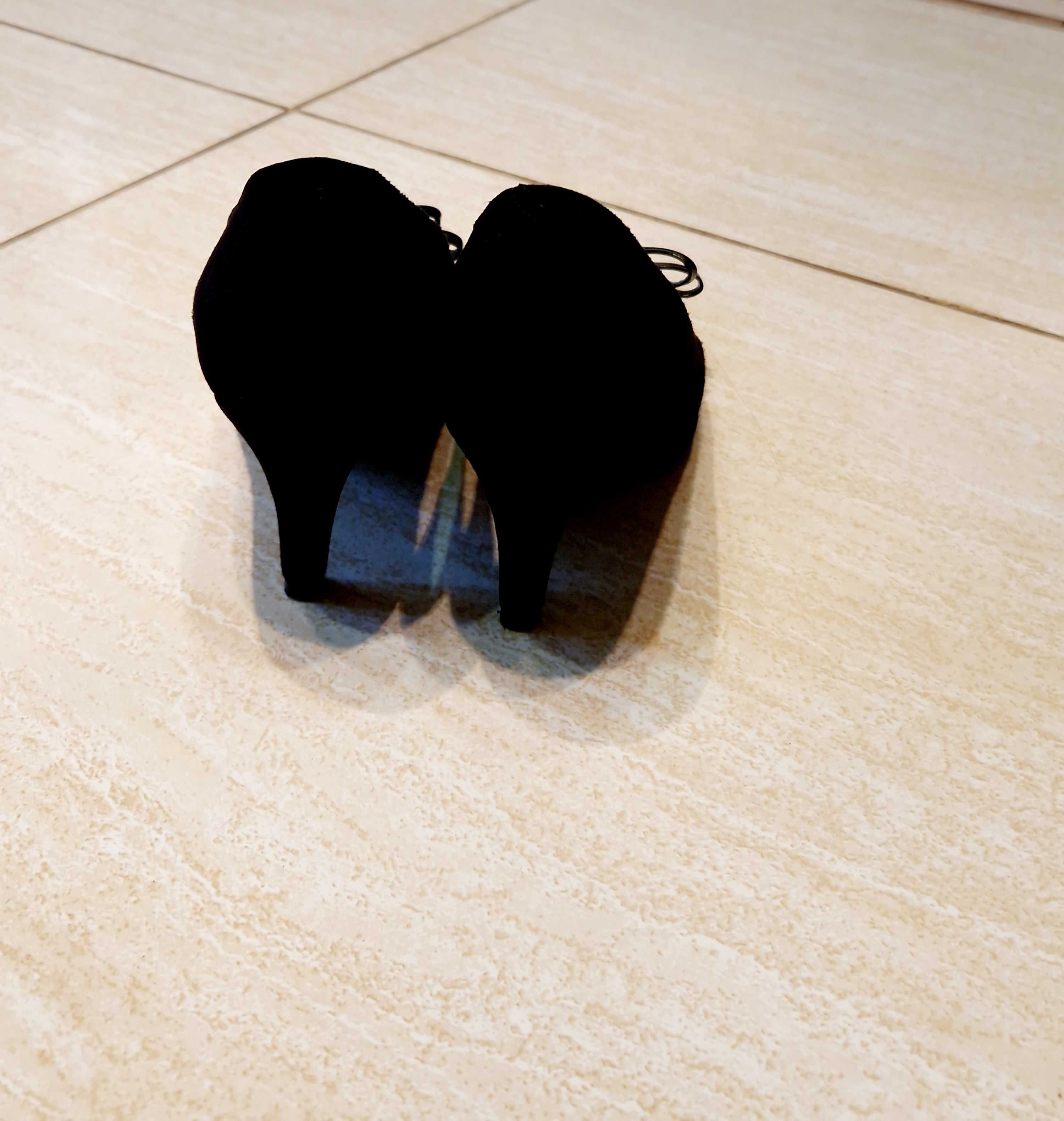 Pantofi Gemelli stiletto piele întoarsă
