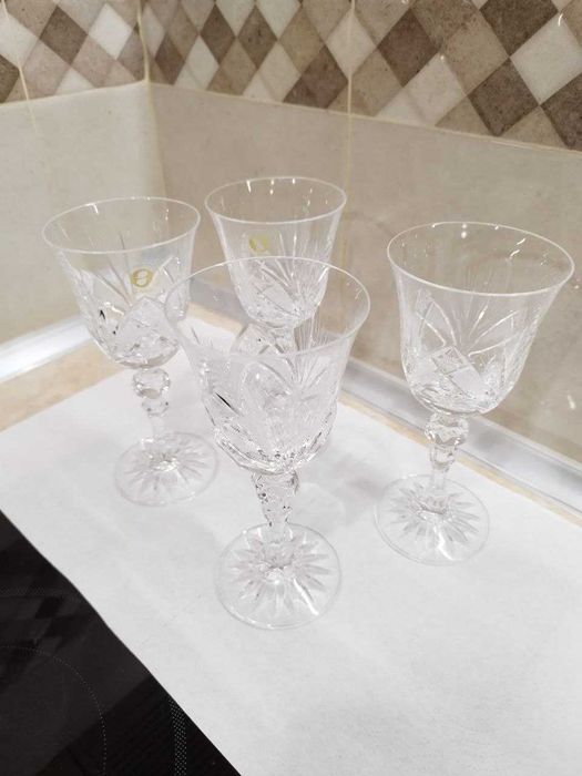 4бр. кристални чаши Zawiercie / Полша