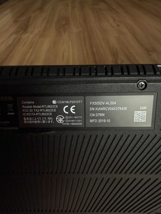 ASUS TUF Gaming FX505DV – Ryzen 7, RTX 2060, 16GB RAM, ecran 120Hz
