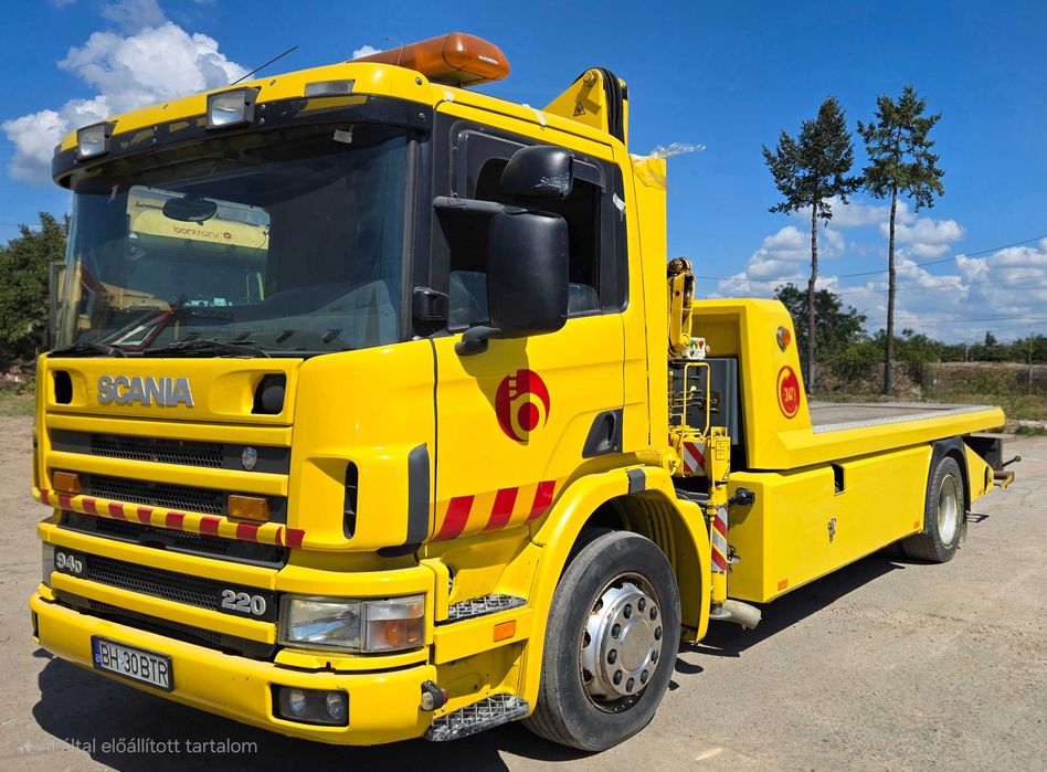 Camion de tractare Scania cu macara PESCI STL 20/3 – 2001