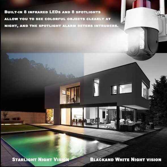 UBOX безжична 4G камера със соларен панел – соларна камера 3mpx