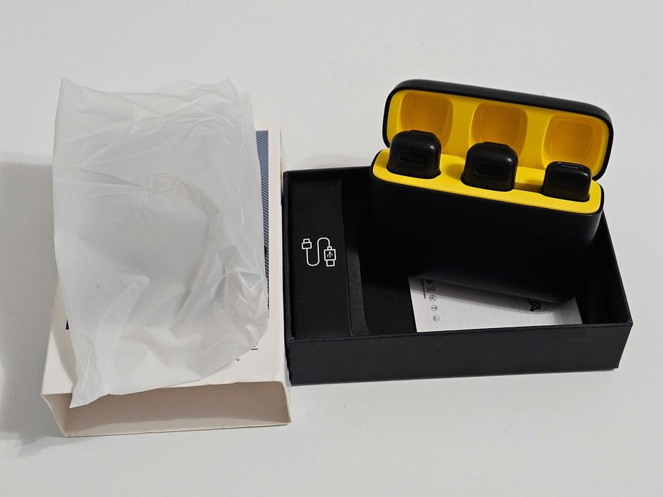 Lavaliera wireless USB-C – Android & iPhone 15, 2 mic + case