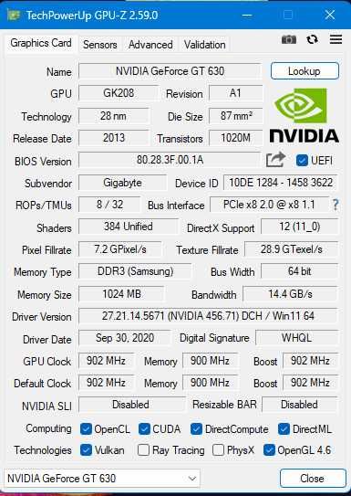 Placa video NVIDIA GeForce GT630