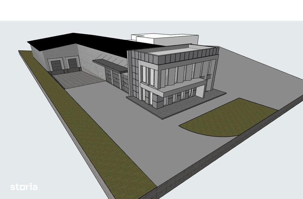 Hală nouă de închiriat – 1040 mp – rampă TIR, birouri, ISU