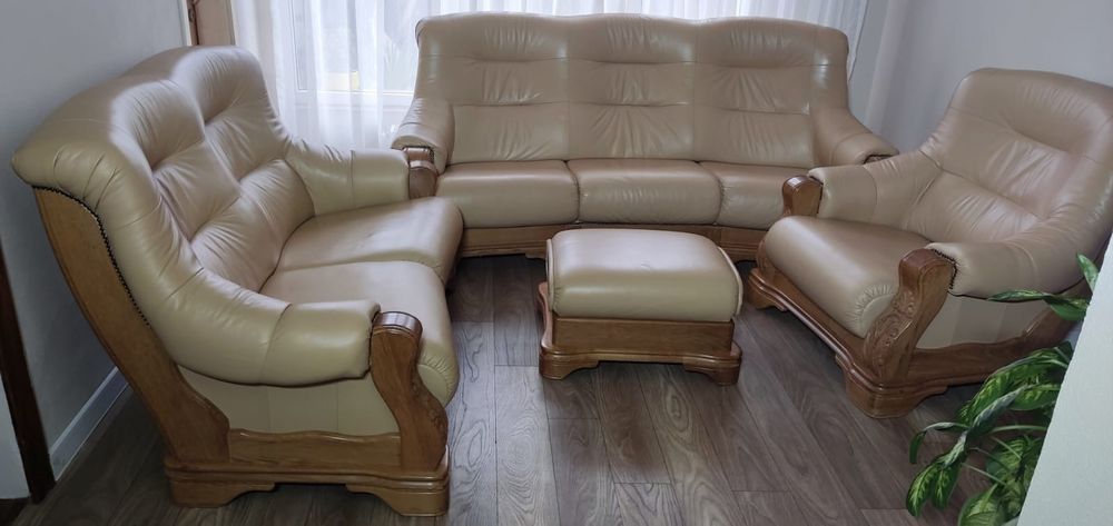 Canapele fotolii piele naturala living