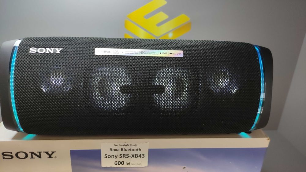 Boxa portabila Sony SRS-XB43 Extra Bass/Cutie/Incarcator ID323-AG2
