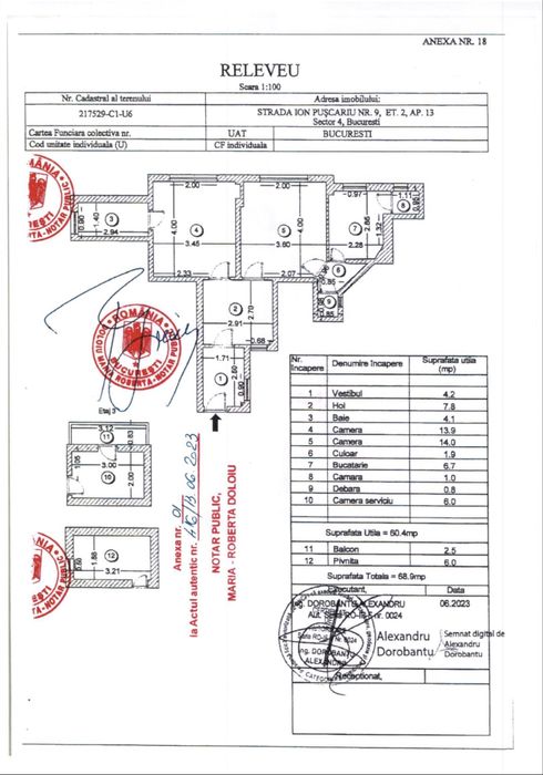 Proprietar, vand apartament 2 camere decomandat, metrou Tineretului