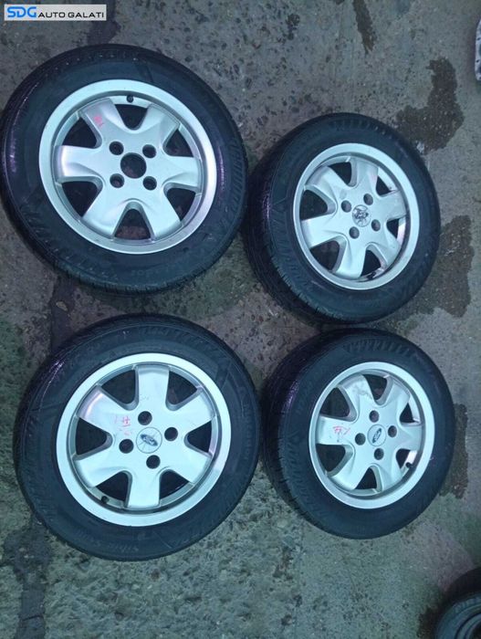 Set 4 Roti Jante Aliaj FARA Cauciucuri 6Jx15H2 ET52.5 195 60 R15  Ford Fusion 2002 - 2012 Cod 1S4J-BA [M7216]