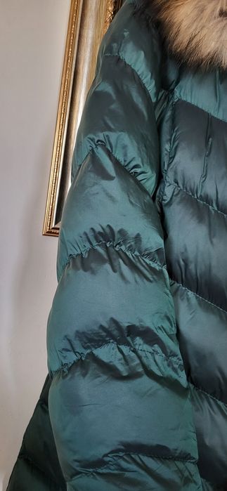 Geaca groasa lunga de iarna cu blana