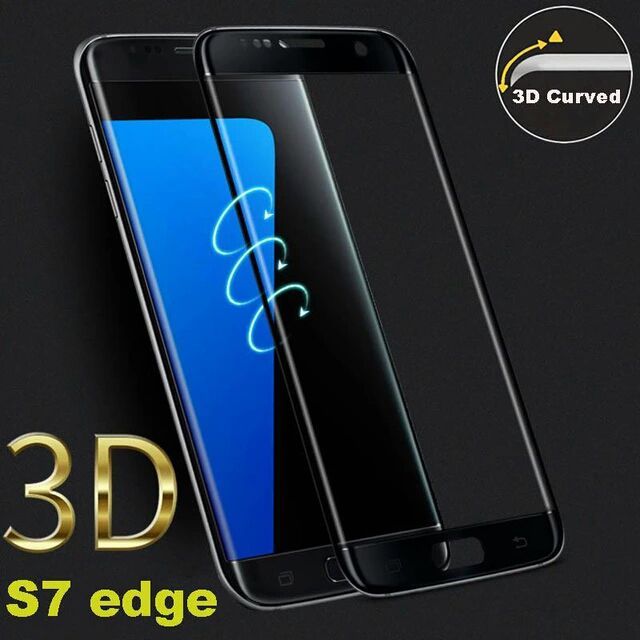 Стъклен протектор за Samsung Galaxy S7 Edge / S8 / S8+ S9 3D 4D