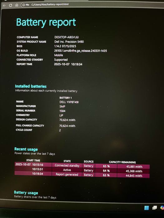 VAND Dell Precision 5490 – Ultra 7 165H / RTX 2000 Ada / SSD 1 TB Nou