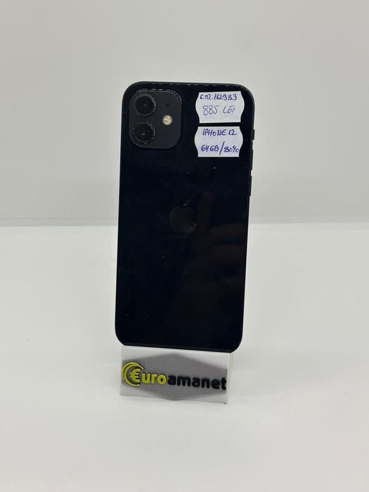 Telefon mobil Apple iPhone 12, 64GB, Baterie 80% -A-
