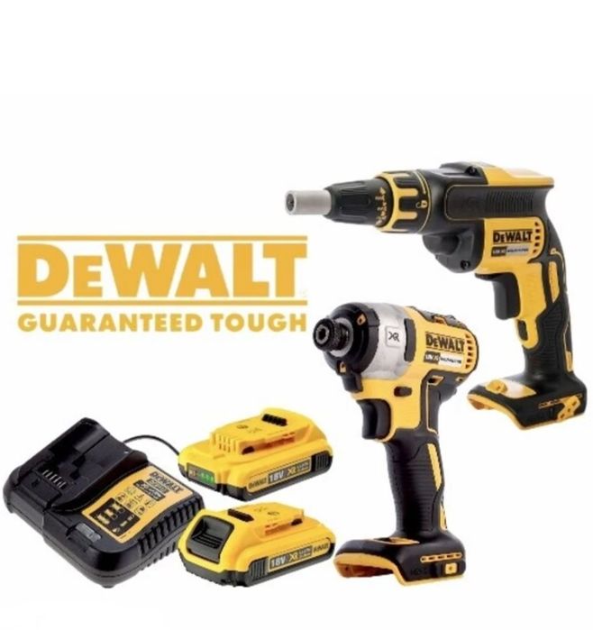 Комплект DeWALT Винтоверт за гипсокартон DCF620 и Импакт DCF887