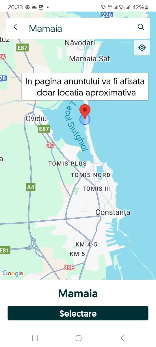 Mamaia 2 cam Regim hotelier Închiriere Cazare Piscină