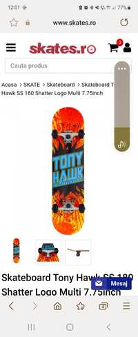 kateboard Tony Hawk SS 180 Shatter Logo Multi 7.75inch