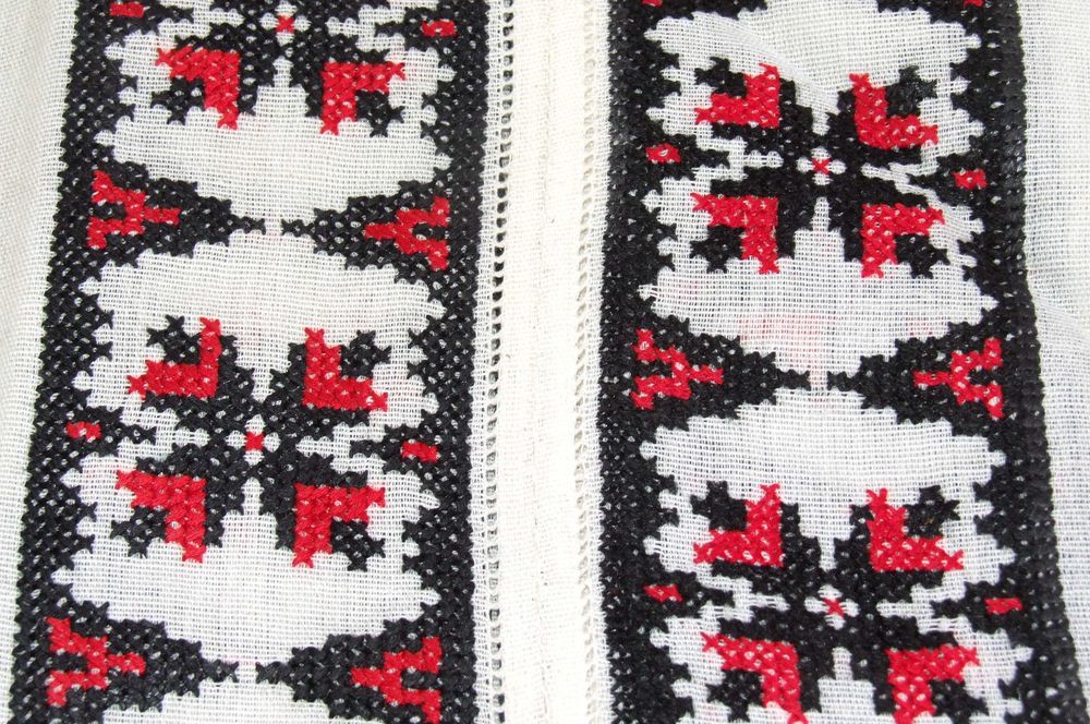 Camasa traditionala (ie) mas. 44, panza bumbac tesuta la razboi