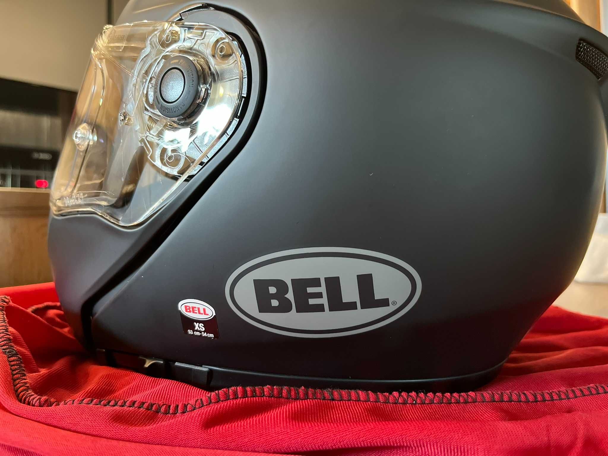BELL SRT - Casca moto flip-up, Negru mat, Marime XS - 53-54cm
