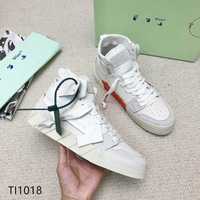 Adidasi Off White Vulcanized, albi, marimi 36-45, Unisex