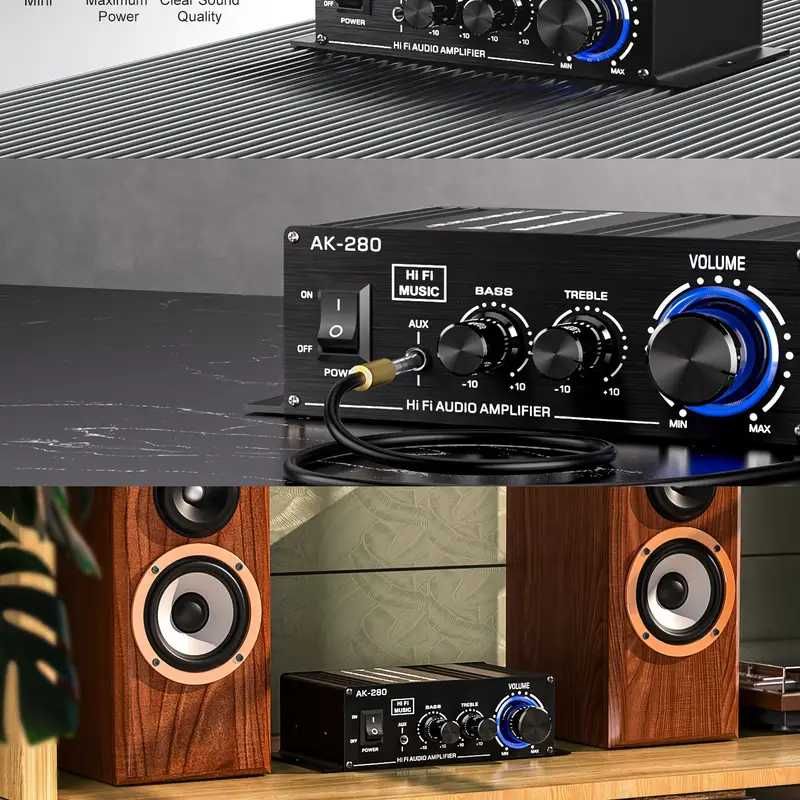 HiFi стерео усилвател 2-канален 100W, клас AB + Гаранция