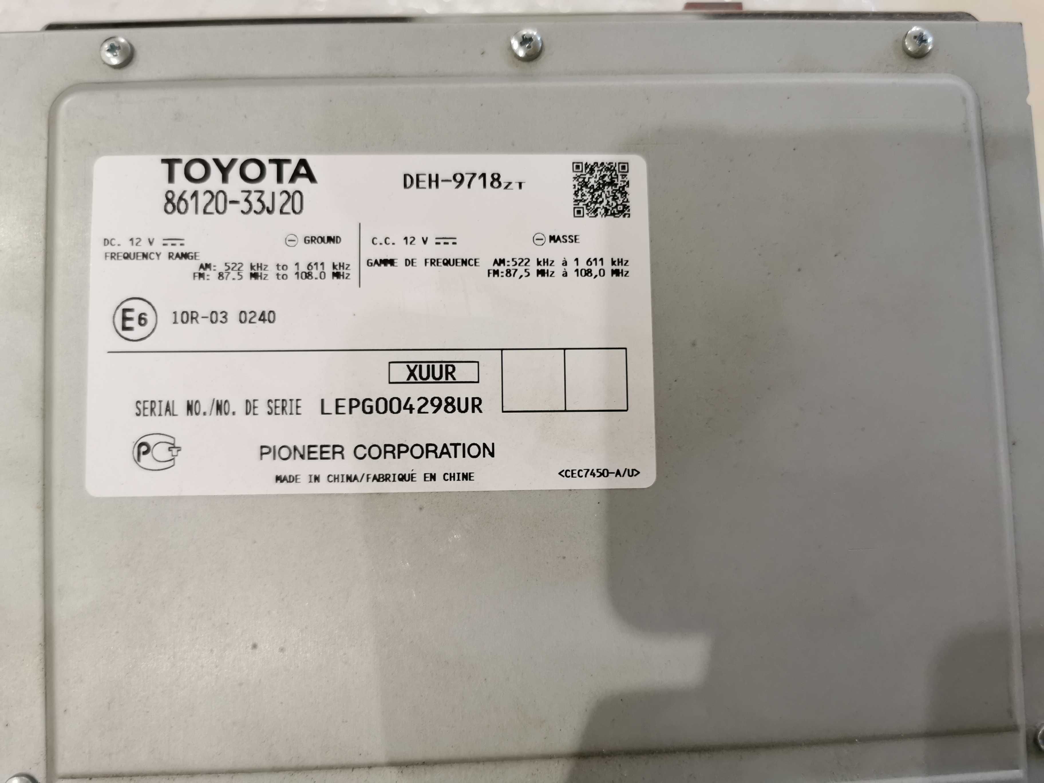 Магнитола штатная Toyota Camry V50 в Астане