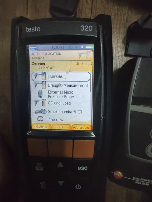 Tester Analizator de gaze Testo 320