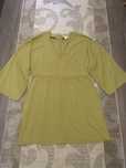 Rochie din in dama de vara cu manecile largi clopot h&m