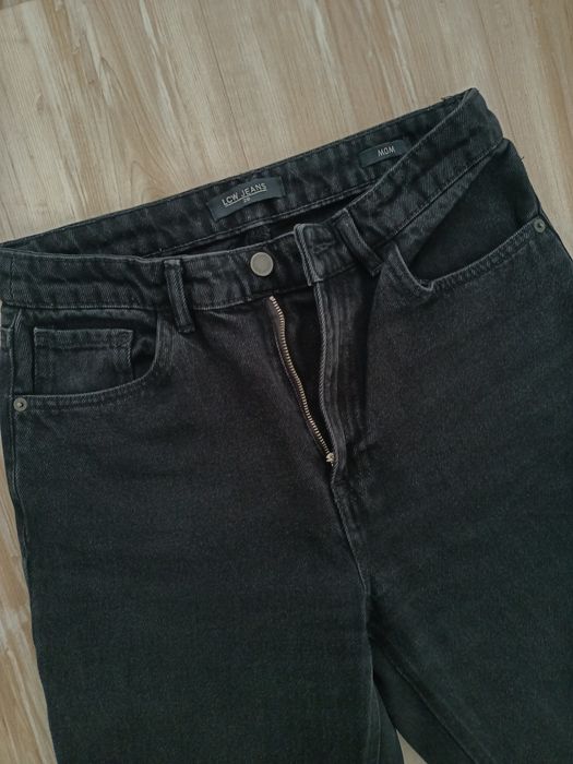 Pantaloni Jeans Mom  negri dama S/M