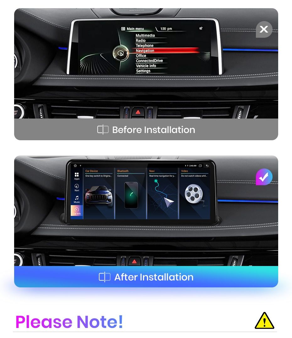 Navigatie Android Carplay BMW X5 X6 X4 F15 F16 Waze YouTube GPS BT