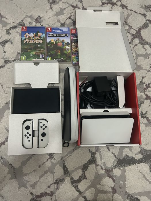 Nintendo Switch model OLED+ Jocuri +Accesorii