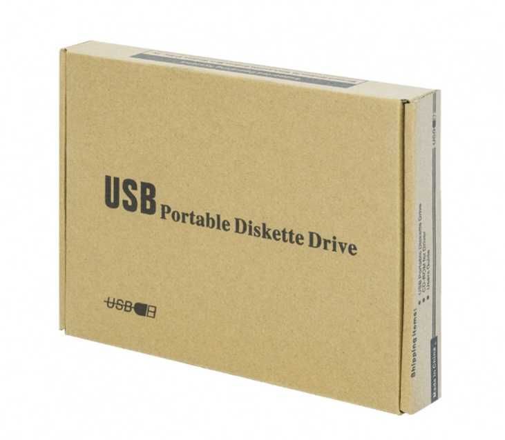 Флопи дисково устройство Външно, USB, Черен