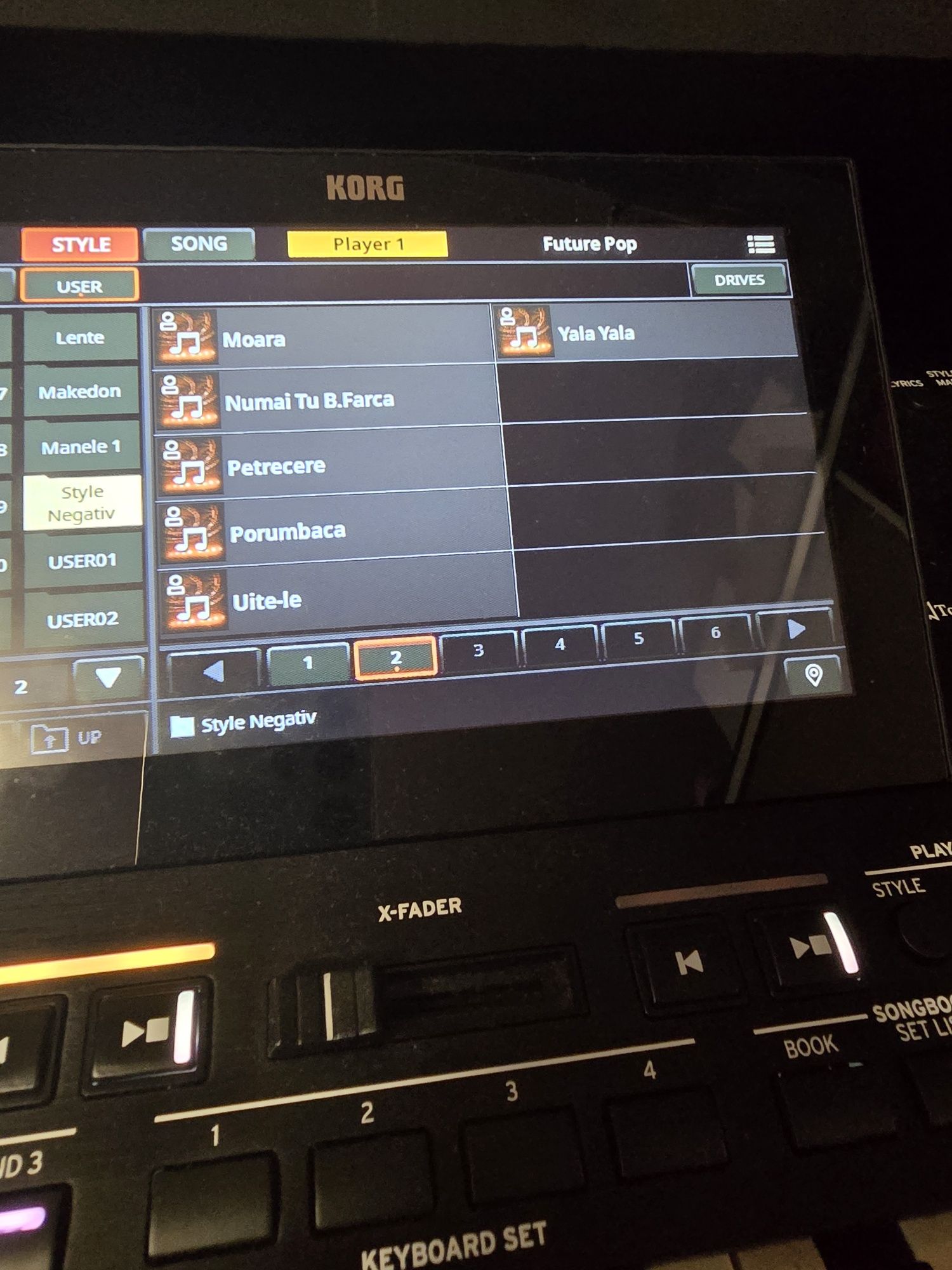 Set korg pa5x 2025 introduceri  noi piese facute la comanda 2025