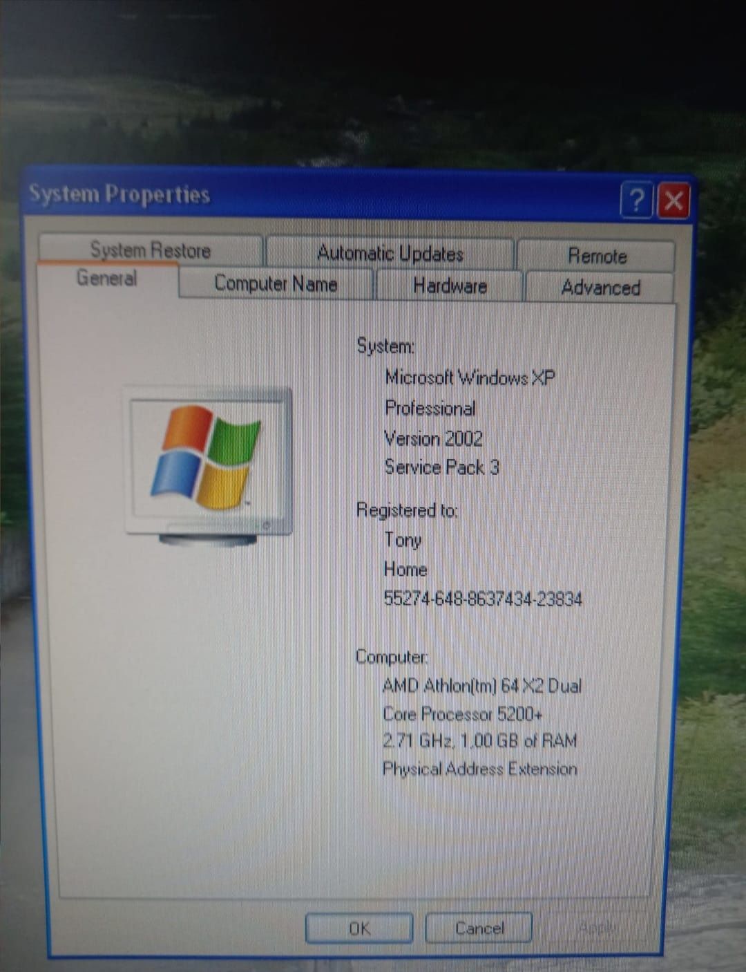 Sistem PC cu Windows XP