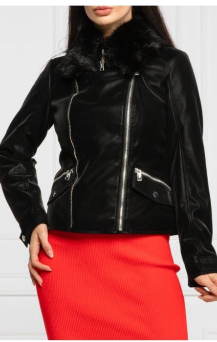 Кожено рокерско яке Guess