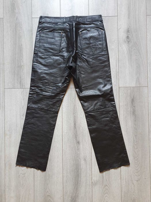 Pantaloni de piele HIGHWAY 1 (rock, motor) - Marimea 50 (Talie 87 cm)