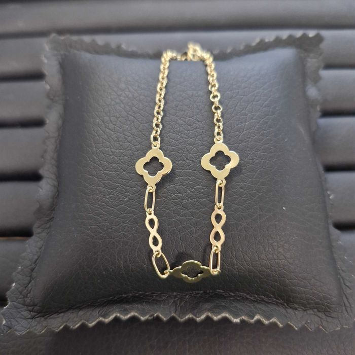 ( B31321 / Ag28 Doi Baieti ) Bratara Aur 14K  - 3.26 grame / 1050 lei