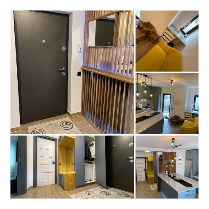 Apartament modern 2 camere Apahida parter bloc nou cu parcare si curte