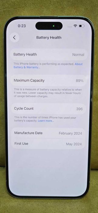 Apple iPhone 15 Pro 128GB White Гаранция.