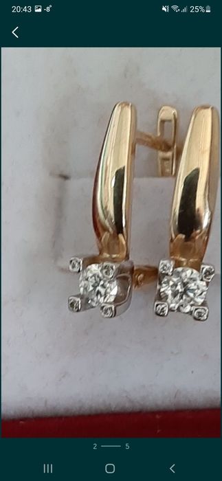 Серьги с бриллиантами