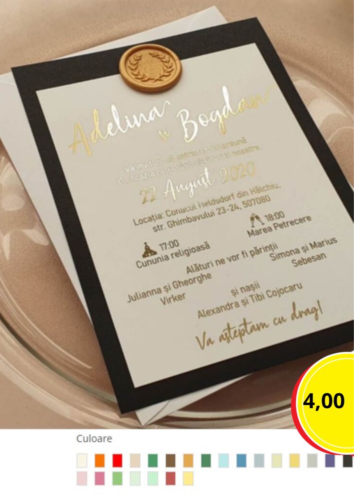 Invitatii de Nunta și Botez