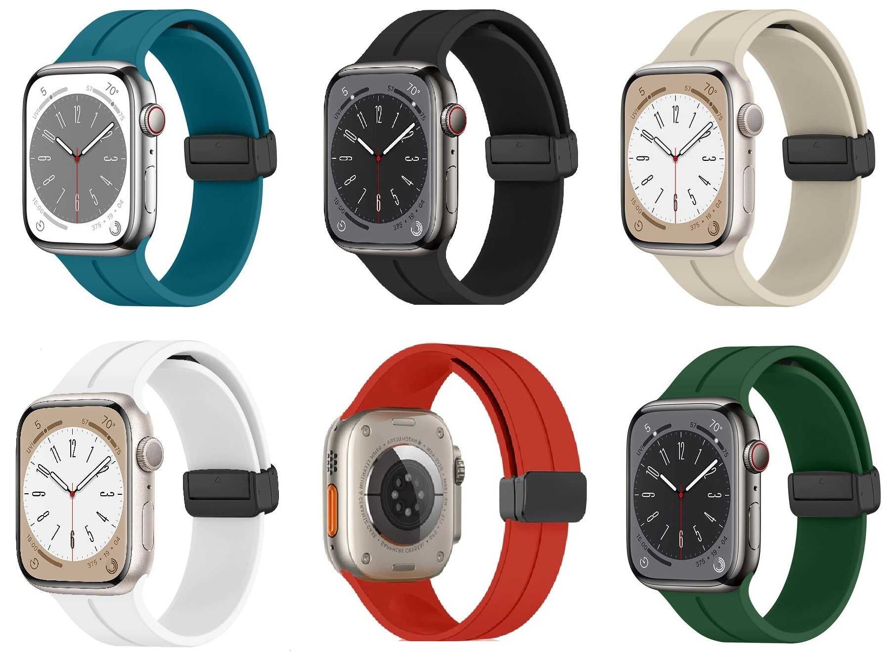 Apple Силиконови Каишки за Watch Ultra, SE, 8 7 6 5 4 3 2 1