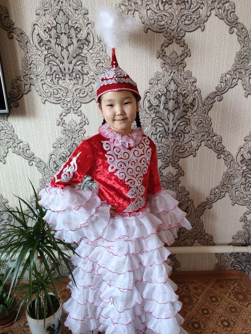 Казахское платье 8-13лет. Доставка