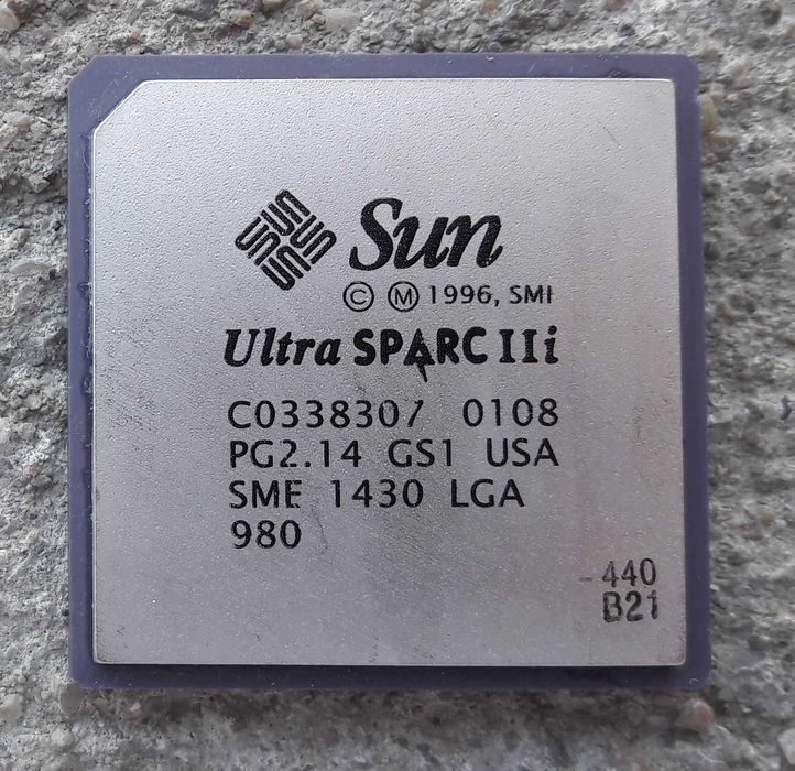 Procesor de colectie Sun Microsystems UltraSparc IIi 440 MHz