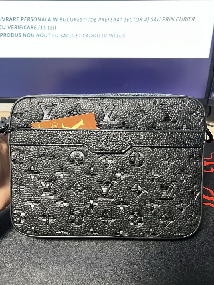 (TREND) Borseta Louis Vuitton Trio Messenger Neagra