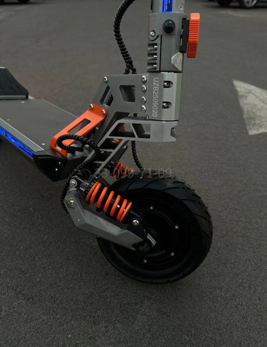 Элетросамокат MINI TANK dual motor 2400w, 60V, скорость до 75 км/ч,