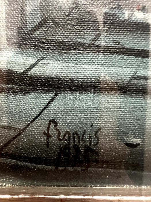 Pictura in ulei pe pânză si semnat de artistul Francis.